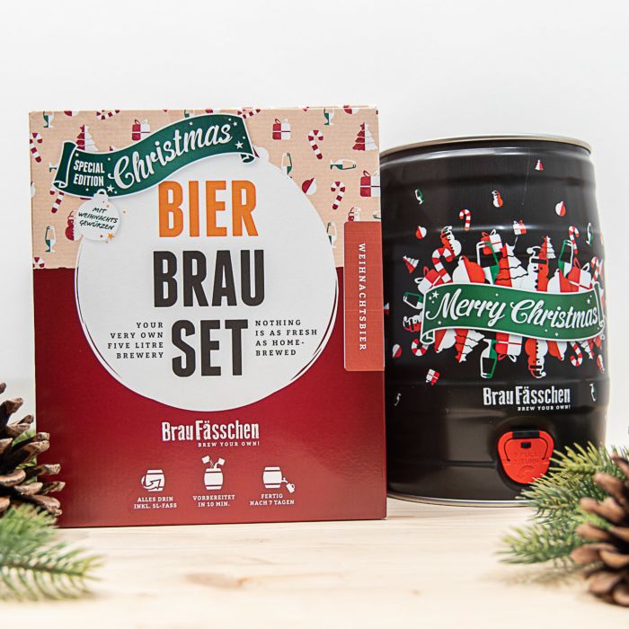 Set para elaborar cerveza casera - Edición Navidad