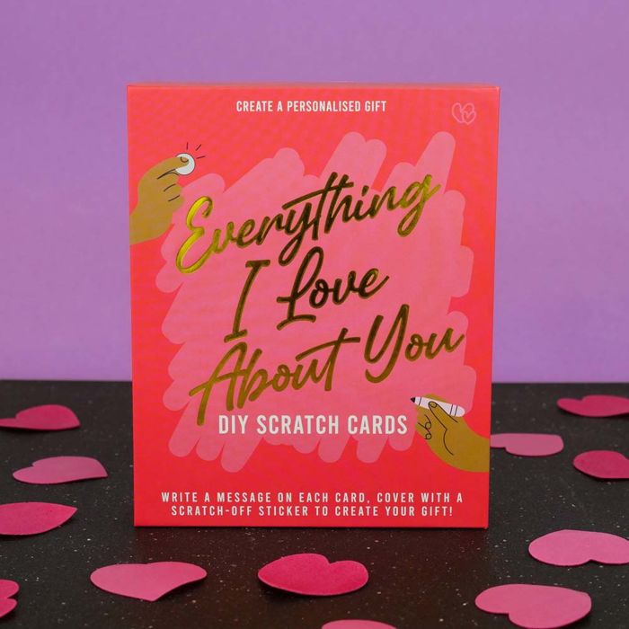 Set de tarjetas rascables DIY: Everything I Love About You