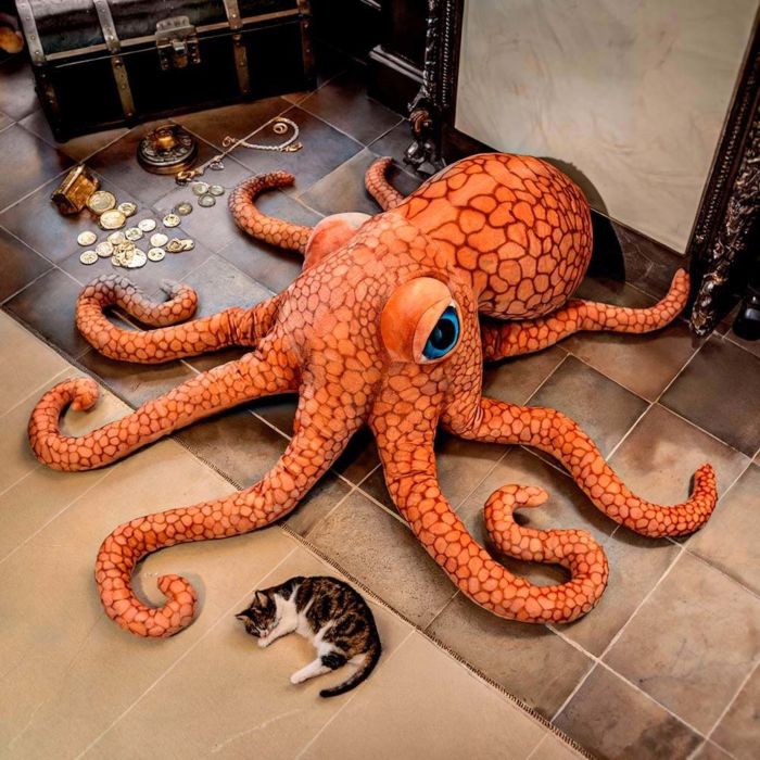 Peluche de pulpo gigante