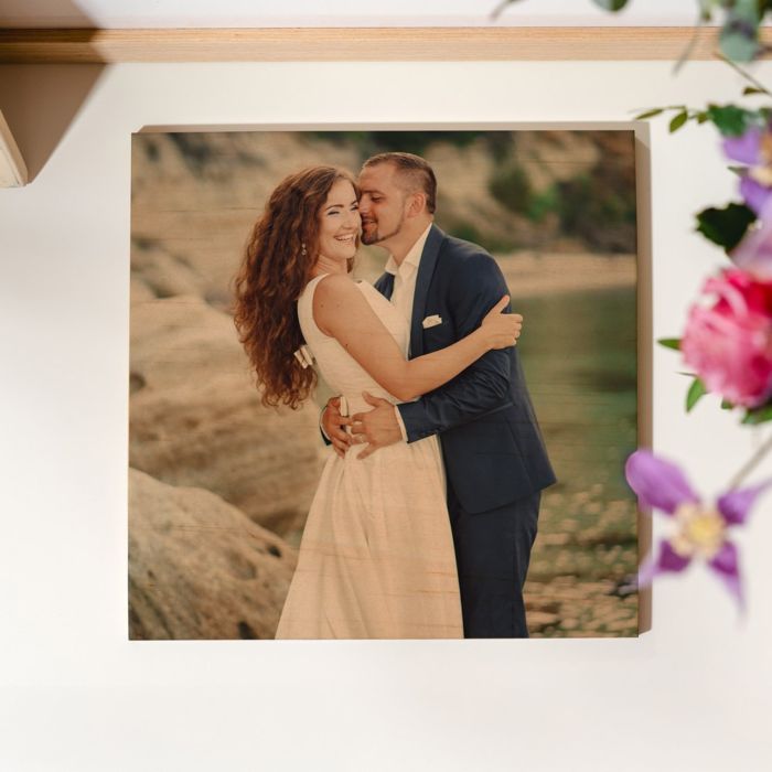 Foto personalizable en madera
