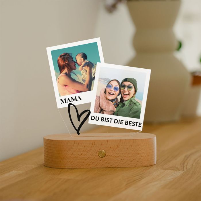 Lámpara LED personalizada diseño Polaroid