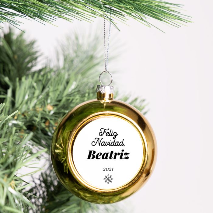 Bola de Navidad con Texto - OLD