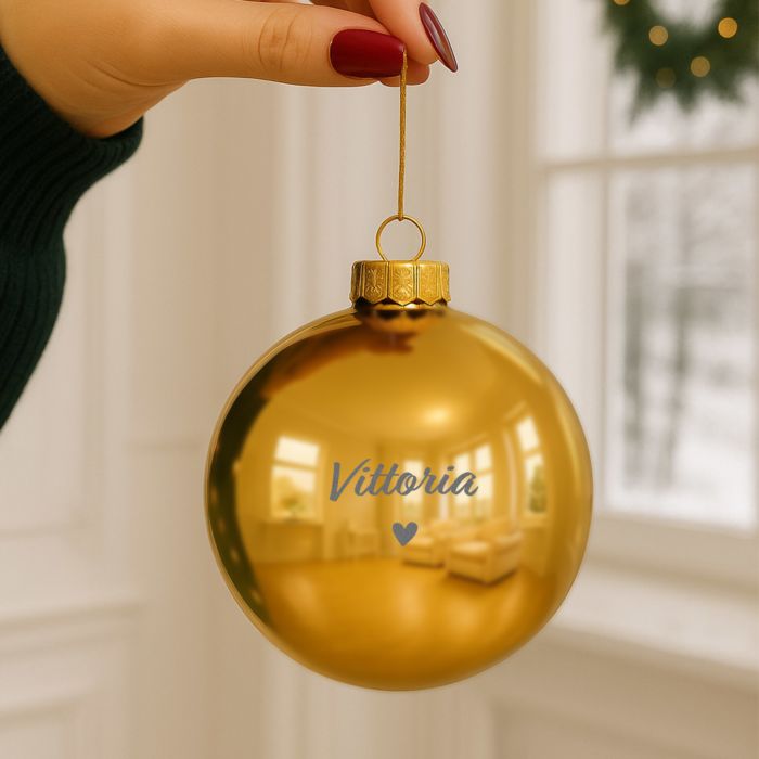 Bola de Navidad personalizable con texto