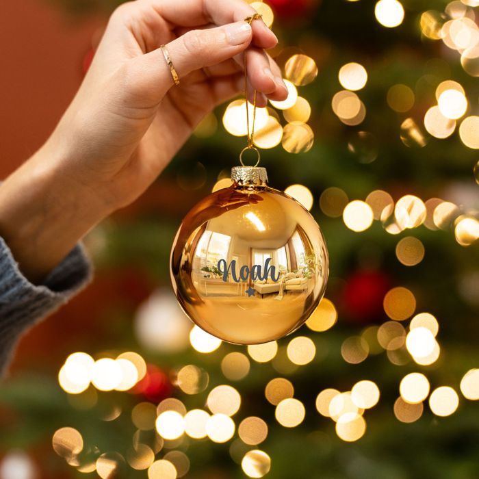 Bola de Navidad personalizable con texto