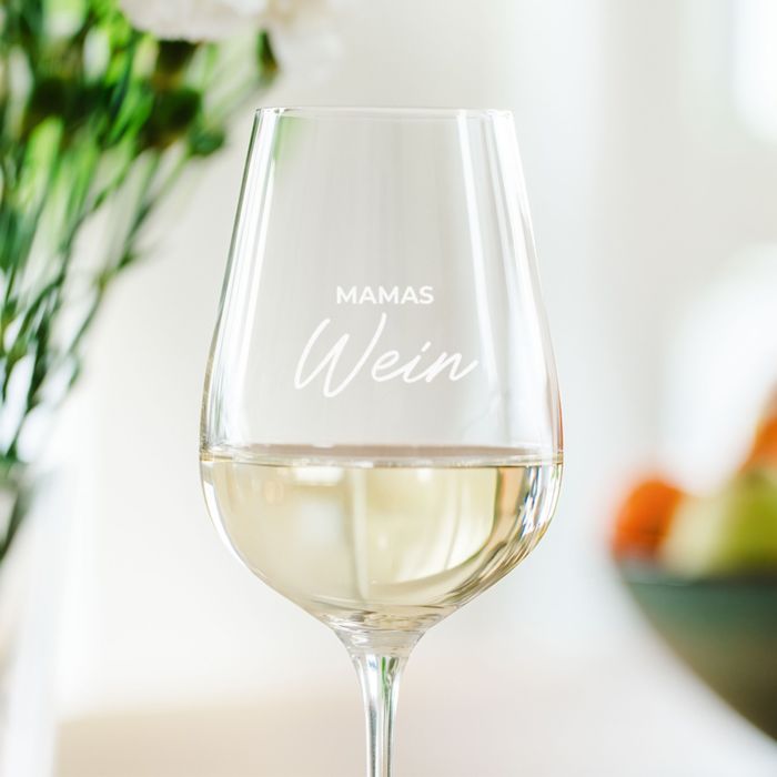 Copa de vino personalizada con texto