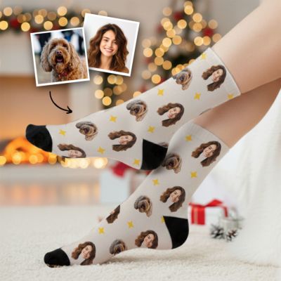 Calcetines personalizables con tu mascota y tu cara