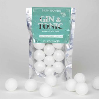 Bombas de gin-tonic para la bañera