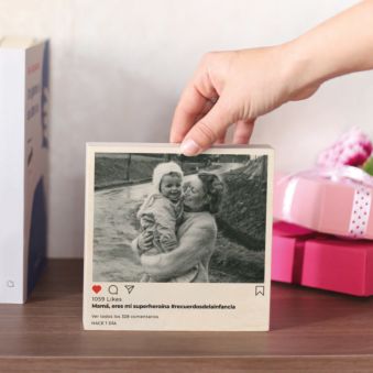 Cuadro de madera personalizado estilo Instagram