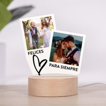 Lámpara LED personalizada diseño Polaroid