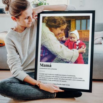 Póster personalizado con foto y definición