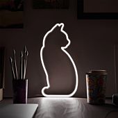 Luces de neón de gato