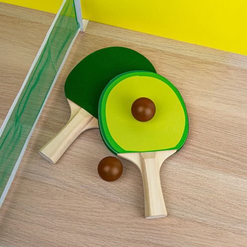 Juego de ping-pong de aguacate