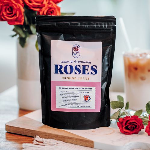 Café con aroma a rosas