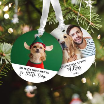 Colgante acrílico personalizado con foto y texto