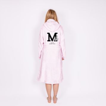 Albornoz con monograma y texto - Design