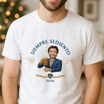 Camiseta personalizable con logotipo y rostro