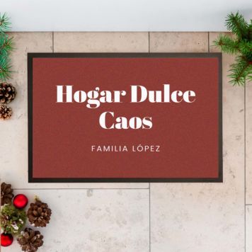 Felpudo personalizable con tres líneas