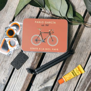 Kit de reparación de bicicletas con texto personalizado - Design