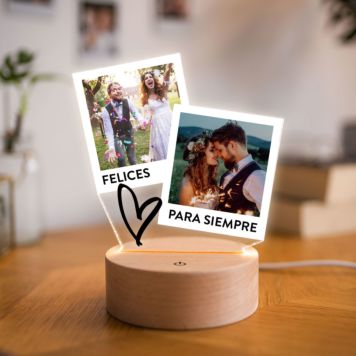 Lámpara LED personalizada diseño Polaroid