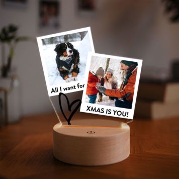 Lámpara LED personalizada diseño Polaroid