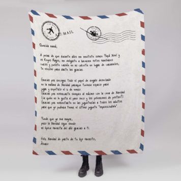 Manta pequeña a modo de carta - Design