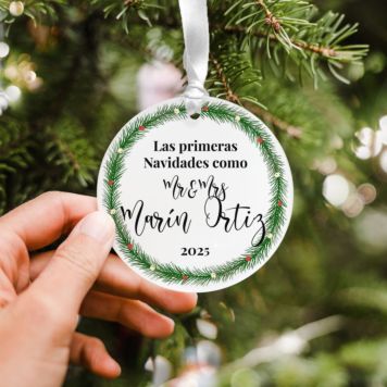 Juego de 2 colgantes de acrílico personalizable con texto