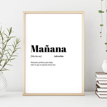 Póster personalizable con entrada del diccionario