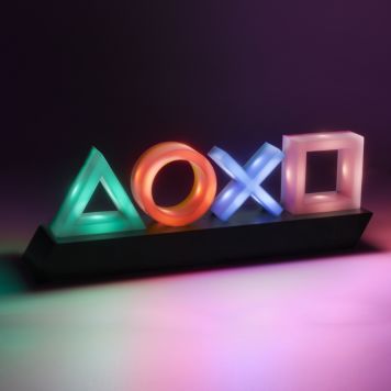 Lámpara de mesa con los iconos de Playstation