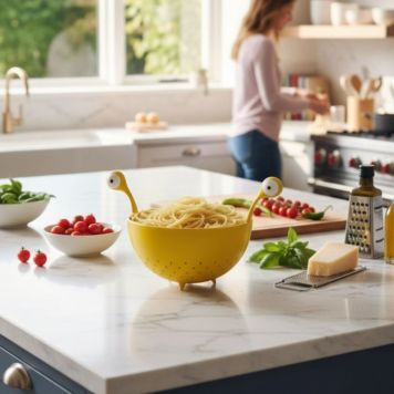 Colador de pasta del Monstruo de Espagueti Volador