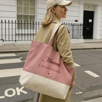 Bolsa personalizable con texto y símbolo