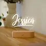 Lámpara LED personalizada con nombre
