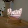 Lámpara LED personalizada con nombre