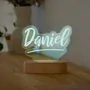 Lámpara LED personalizada con nombre