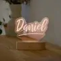 Lámpara LED personalizada con nombre