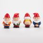 Juego de 4 gnomos de jardín descarados