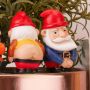 Juego de 4 gnomos de jardín descarados