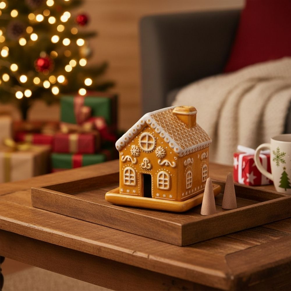 Casita de incienso de pan de jengibre