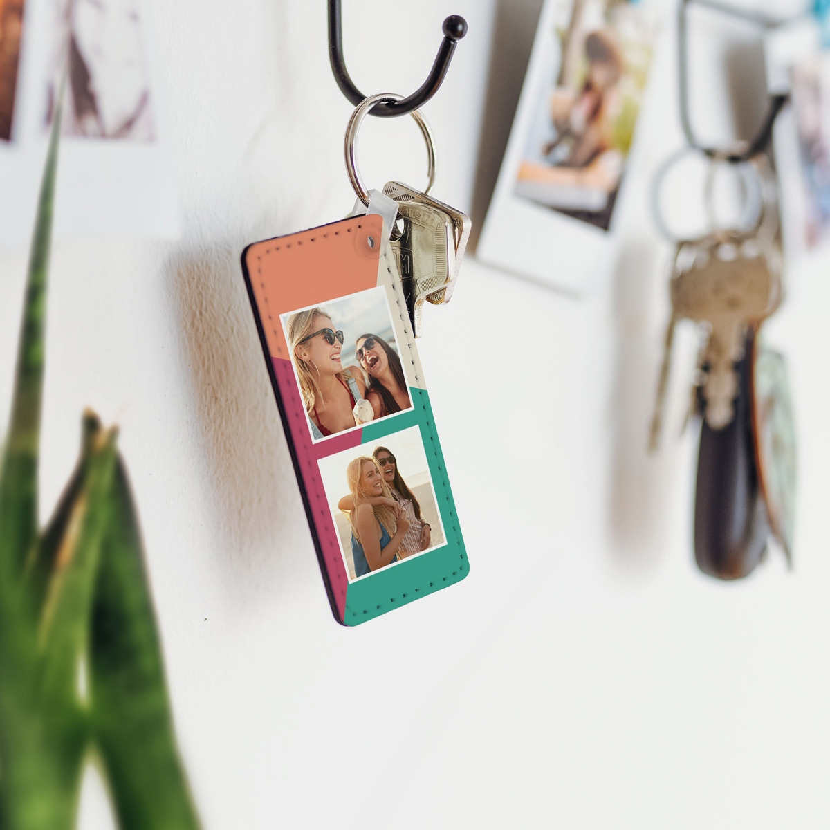 Llavero personalizado con 2 fotos