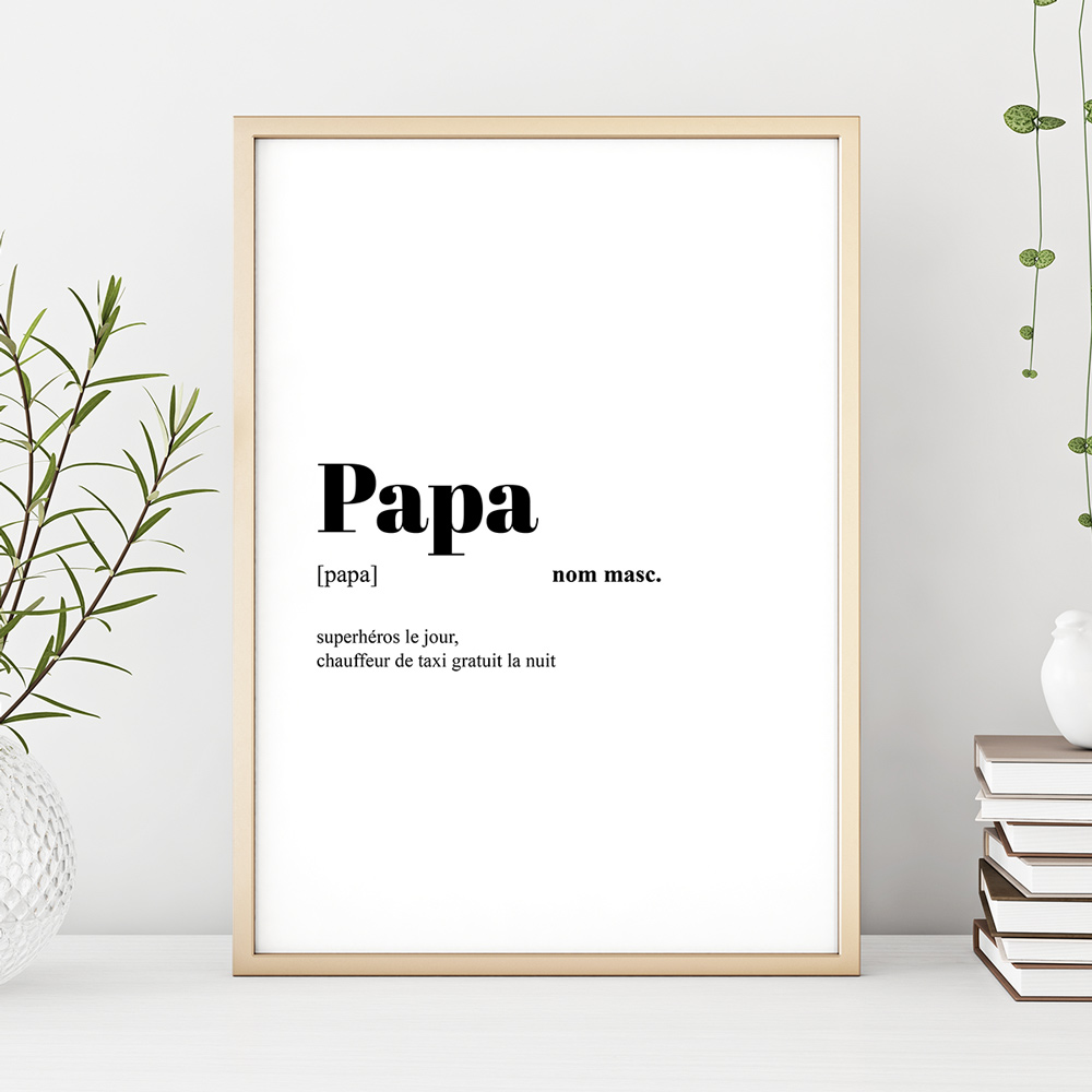Póster personalizable con entrada del diccionario