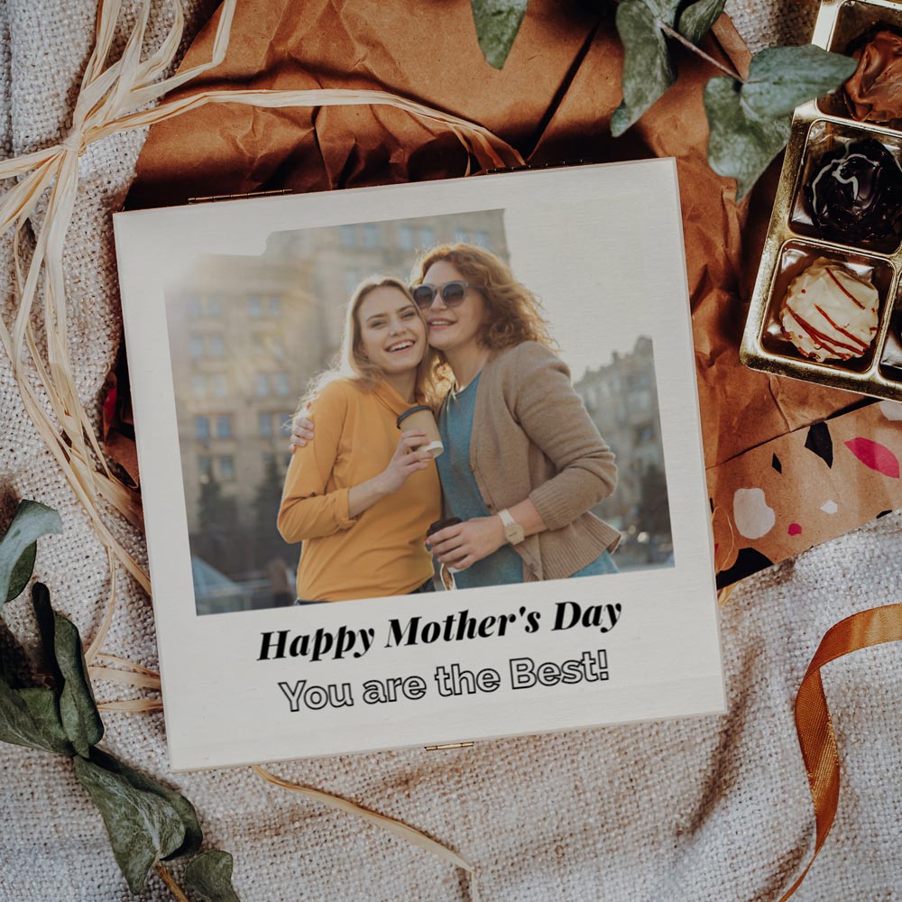 Regalo Día de la Madre Caja Personalizada con Foto